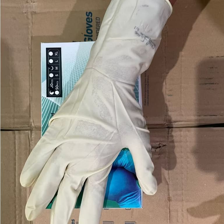 Sarung Tangan Latex Examination Non Steril Panjang