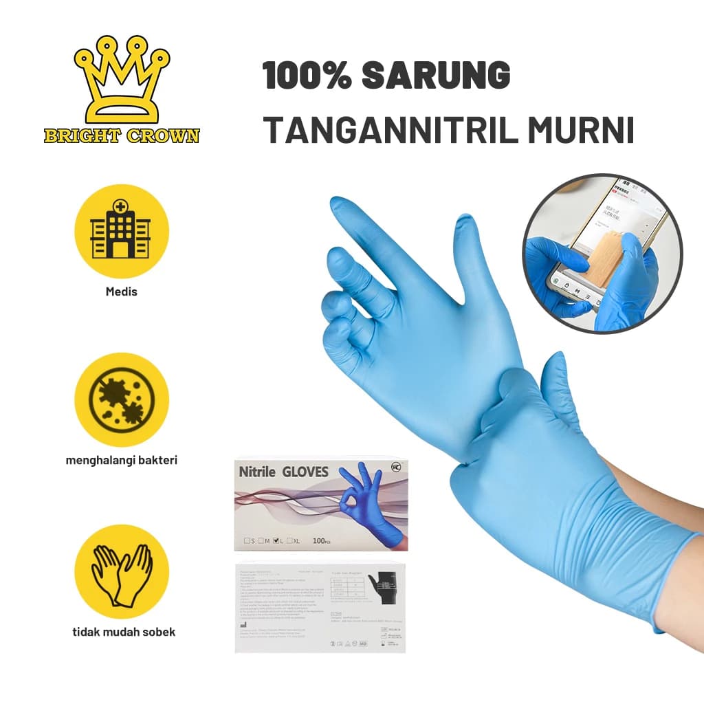 Sarung Tangan Nitrile Medis